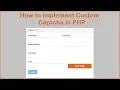 How to Implement Custom Captcha in PHP