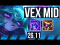 VEX vs AKALI MID EUW Master 26 11