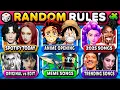 Download Lagu Save One Song: RANDOM Rules🔥 Meme Songs 2024–2025, woensdag 2, Kpop Demon Hunters,... Muziekquiz