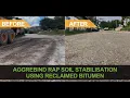 Stabilize RAP Roads with Polymer Soil Stabiliser AggreBind Customer Installation