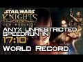 KotOR Any Unrestricted Speedrun in 17 10 WR