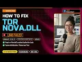tdr-nova dll Missing Fix VST Plugin Error