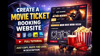 Build a Movie Ticket Booking Website React JS JavaScript Copy-Paste Code