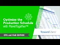 How to Optimize the Production Schedule in PlanetTogether - CPG and F B Edition