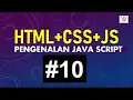Seri Web Dasar Tutorial Javascript Dasar