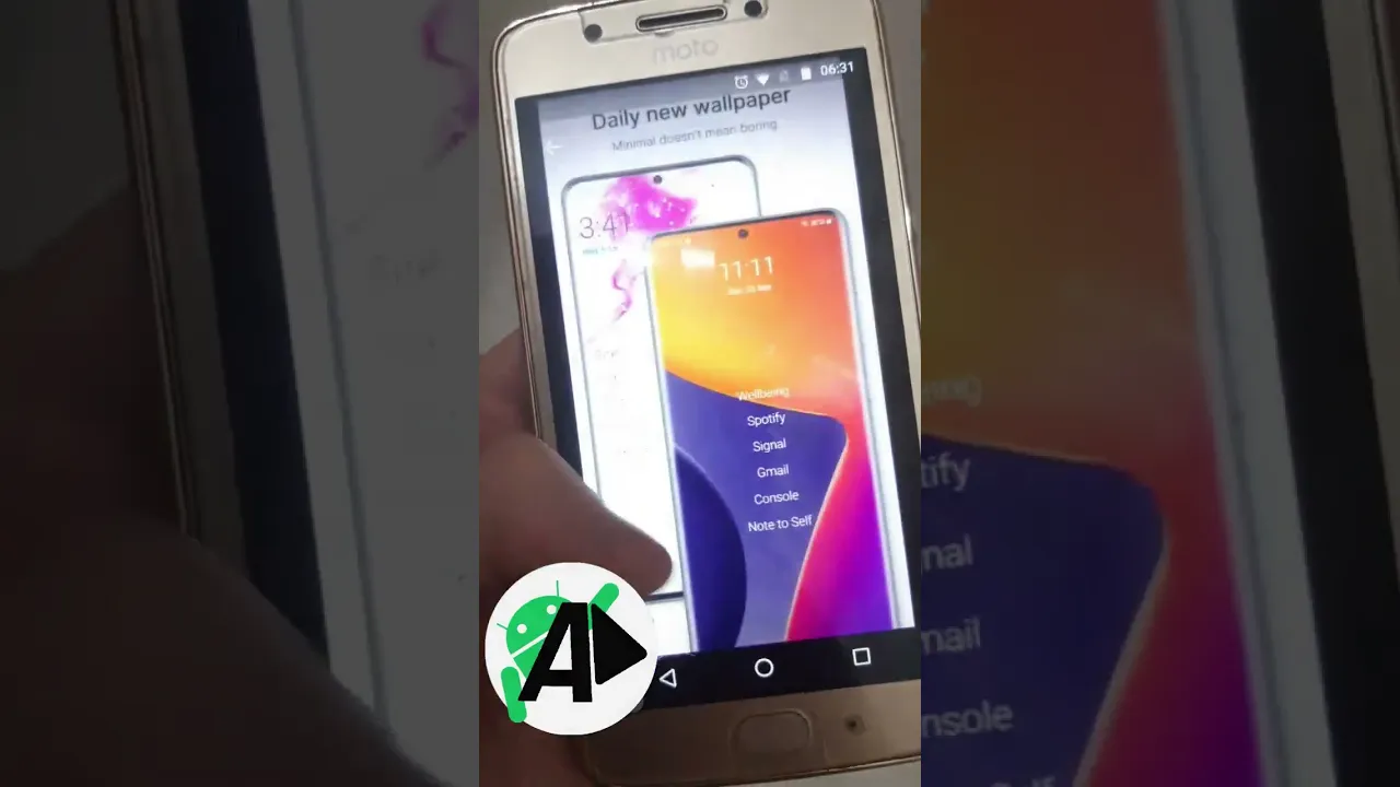Personalização MINIMALISTA no seu Android #shorts