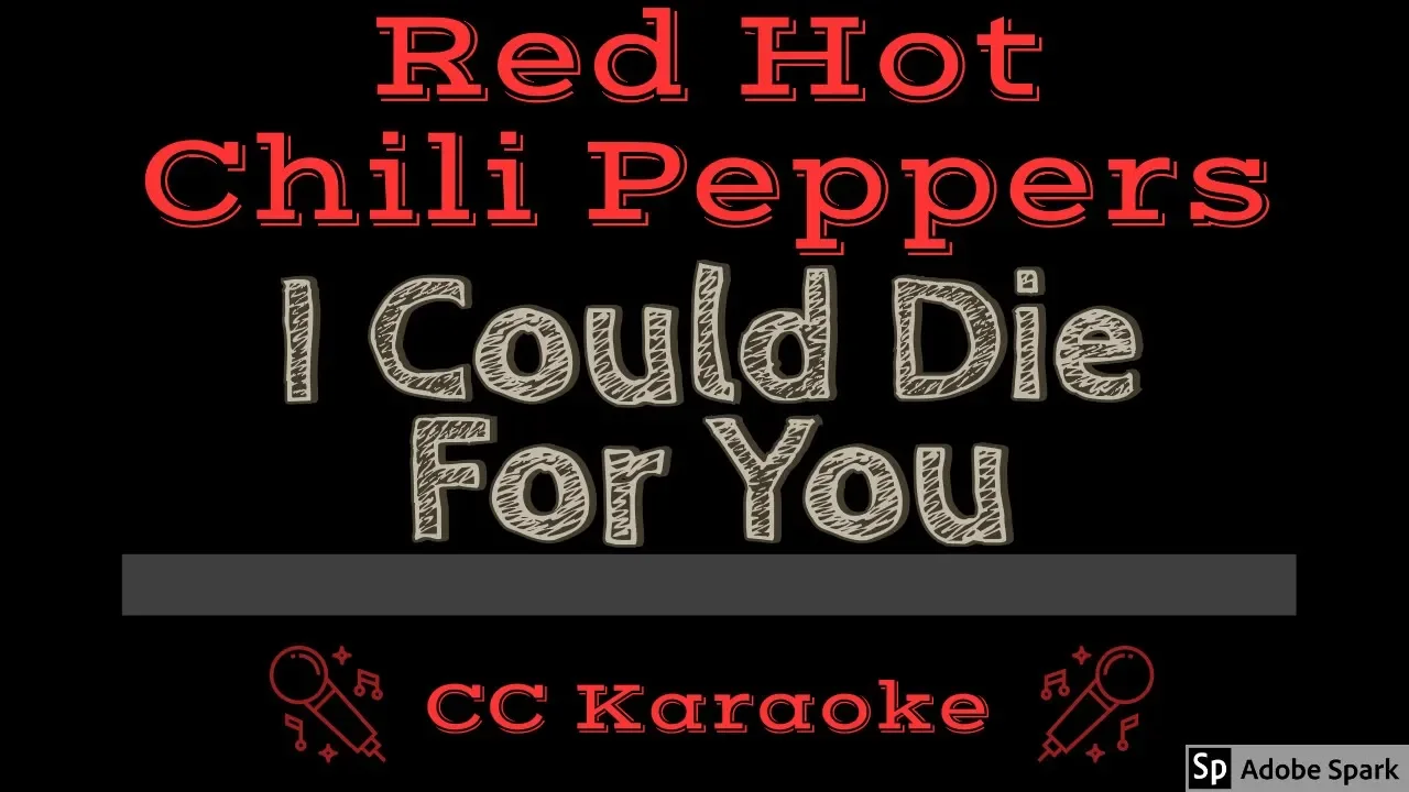 Red Hot Chili Peppers • I Could Die For You (CC) [Karaoke Instrumental Lyrics]