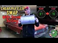 Cheap Muffler Swap with Sound Testing Glasspack vs Turbo Muffler