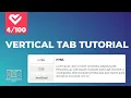 How To Create Vertical Tab Using HTML CSS and JavaScript Project 4th of 100