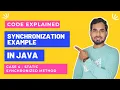 Case 4 - Synchronization Example Static Synchronized Method