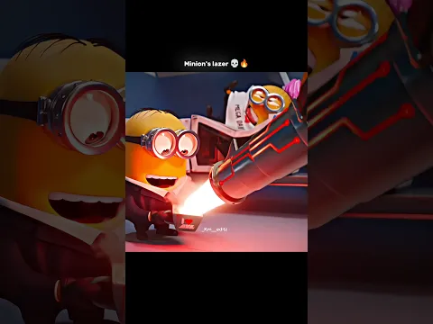 Minion's lazer 💀🔥 | Minions and monsters edit | #edit #shorts #animation |