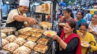 This Tiny Cart Makes Cheese Sandwiches Nonstop! | Indian Street Food