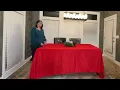 Surmente Red Tablecloth Review Elegant 90x132 Polyester for Holiday Event Use
