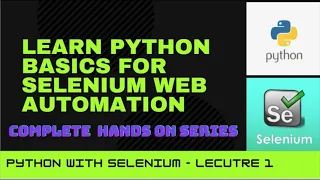 Learn Python Selenium Step by Step Selenium for beginners Python selenium from Scratch-Part1