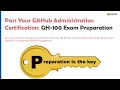 Pass Your GitHub Administration Certification GH-100 Exam Preparation