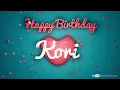 Kori #birthday #special #video #Kori #wishes Happy birthday song - Happy birthday to you