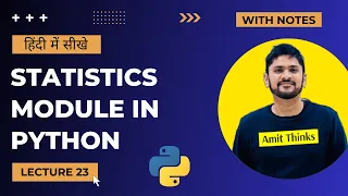 23 Python Statistics Module in Hindi Python Tutorial for Beginners in Hindi Amit Thinks