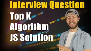 Top k most frequent algorithm JavaScript solution