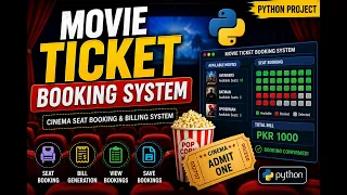 Movie Ticket Booking System in Python Semester Project OOP File Handling