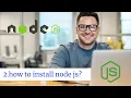 2 How to install node js in telugu node js js JavaScript npm Web development