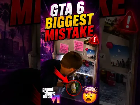 GTA 6 BIGGEST MISTAKE 😱 || GTA 6 EXTANDED LOOK VIDEO #shorts #short