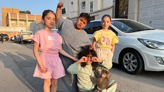 مؤيد يتغزل في بنات الحاره والبطريق يفزع لهم حلقه     دندنها