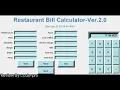 Restaurant Bill Calculator ver2 0 In PYTHON With Source Code Source Code Projects