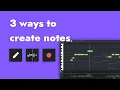 ACE Studio Tutorial 3 ways to create notes