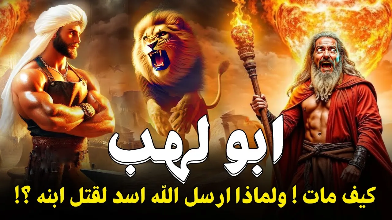 كيف مـ.ـات ابو لهب أول عدو فى الإسلام ؟ ولماذا ارسل الله اسداً للقضاء على ابنه عتيبة ؟! قصة عم النبي