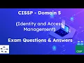 CISSP Exam Questions and Answers - Domain 5 Identity and Access Management