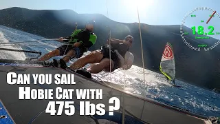Hobie 16 High wind sailing with heavy crew