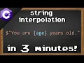 C string interpolation
