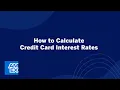 How to Calculate Credit Card Interest Rates American Express