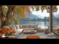 Download Lagu Smooth Jazz In Autumn Ambience 🍂 Fall Jazz Melodies With Nature Sound By The Lake For Relaxing, ...