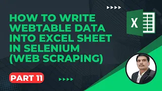 Apache POI Tutorial Part11 - How To Write WebTable data into Excel Sheet in Selenium Web Scraping