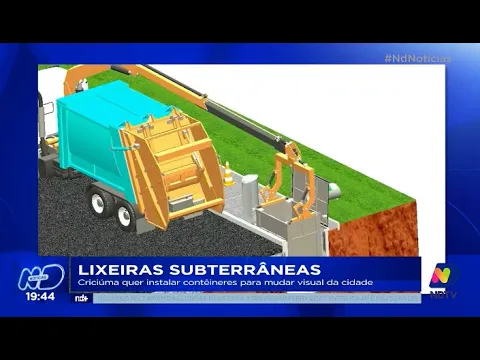 Lixeiras subterrâneas: Criciúma quer instalar contêineres para mudar visual da cidade