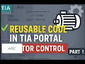 How to Create Reusable Code with Function Block Instances in TIA Portal Motor Control Part 1