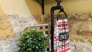 Dollar Tree DIY PLUNGER Faucet Towel Ring Holder - Wayfair Inspired DUPE 85 vs 15 54