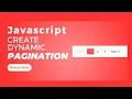 How to create a dynamic pagination using javascript in hindi