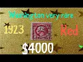 George Washington stamps rare 2 cents red 1923 Josershina in world