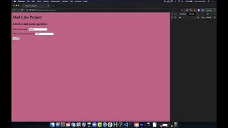 JavaScript Improving on the MadLibs style Project
