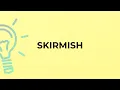 What is the meaning of the word SKIRMISH