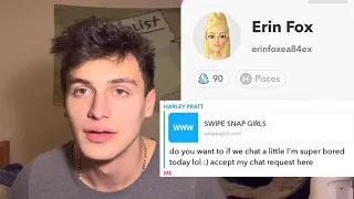 What happens if you click the link of Snapchat bots