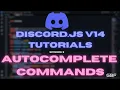 Autocomplete Commands Discord JS Bot Tutorial