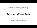 Controls in Visual Basic Exercises