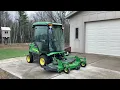 John Deere 1575 TerrainCut w 5 Blower 6 Mower attachments Lot 522 Bid Now at IggysAuction com