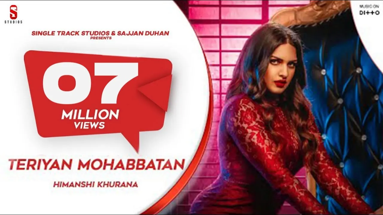 Himanshi Khurana | Teriyan  Mohabbatan | Johny Vick | New Punjabi Song 2019| Bigg Boss13 Ditto Music