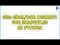 GIS ogrinfo for shapefiles in python