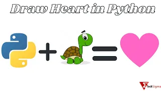 How to Draw Heart in Python Python Turtle Heart Tutorial in Python Draw Shape in Python Heart