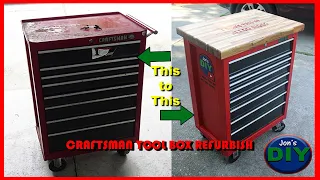 Craftsman Toolbox Refurbish Jon s DIY